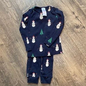 Baby Boden snowman pajamas